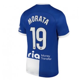 Herren Fußballbekleidung Atletico Madrid Alvaro Morata #19 Auswärtstrikot 2023-24 Kurzarm